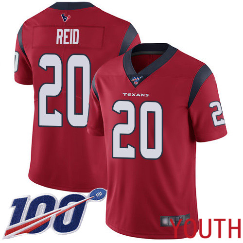 Houston Texans Limited Red Youth Justin Reid Alternate Jersey NFL Football 20 100th Season Vapor Untouchable